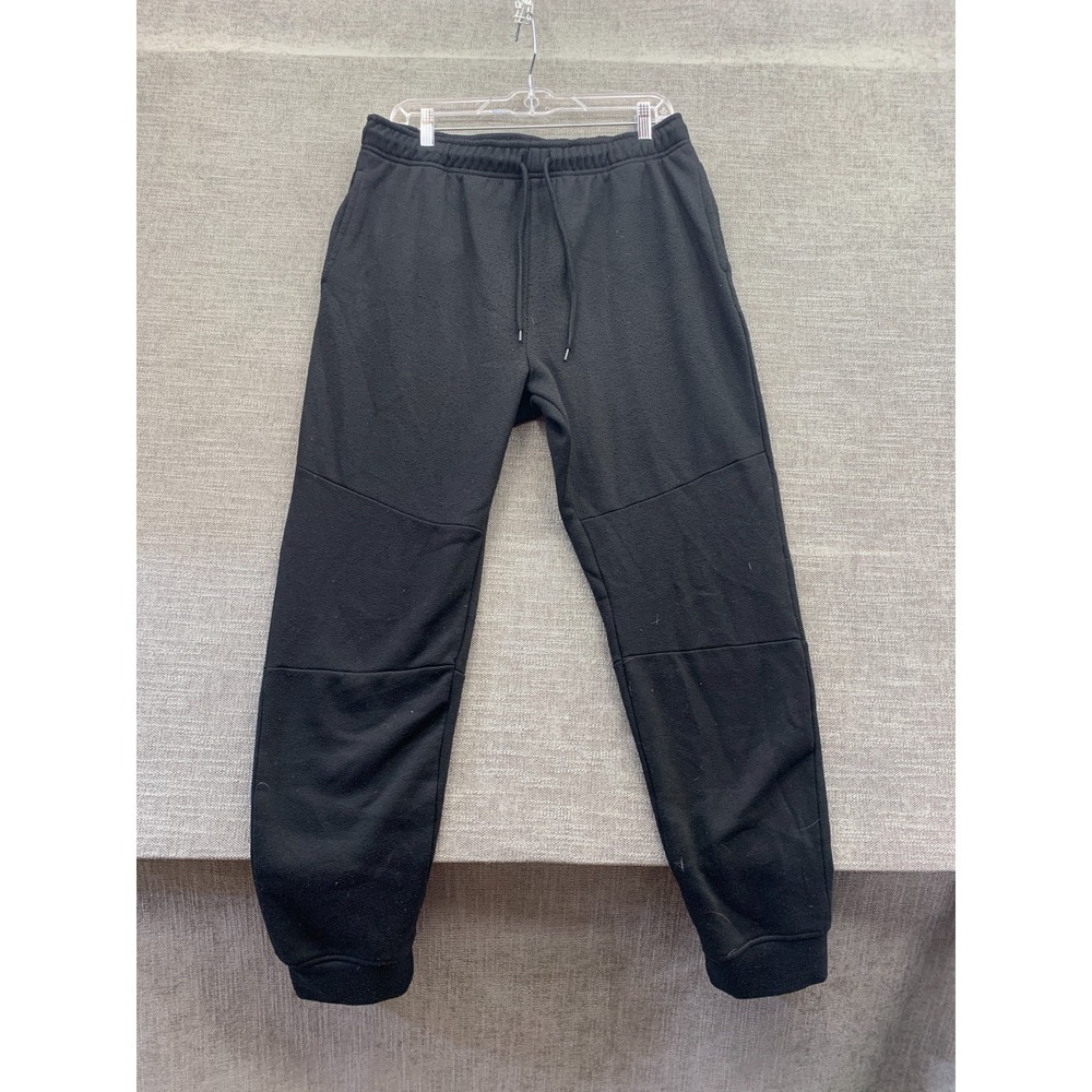 Brooklyn Cloth Joggers Pants Mens L Black Elastic Waist Performance Tapered Leg